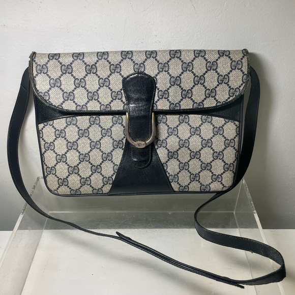 Vitage GUCCI GG monogram black clutch purse made in italy - Picture 14 of 16